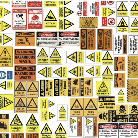 Warning signs – JB PRINTING LTD
