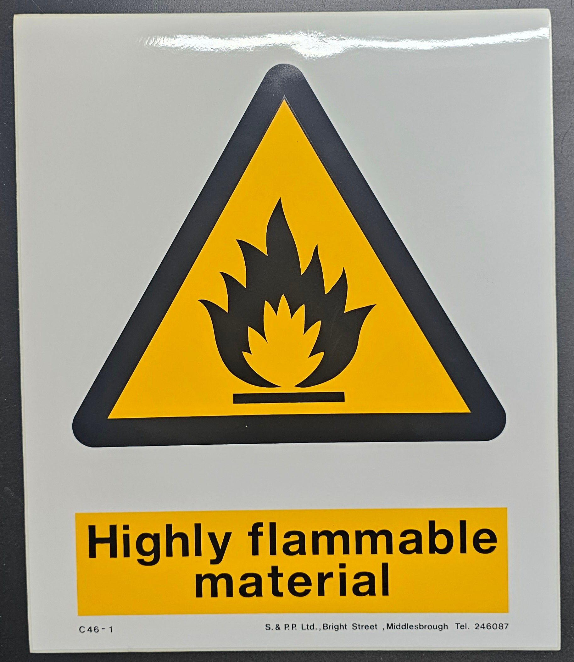 105. HIGHLY FLAMMABLE MATERIAL (STICKER)