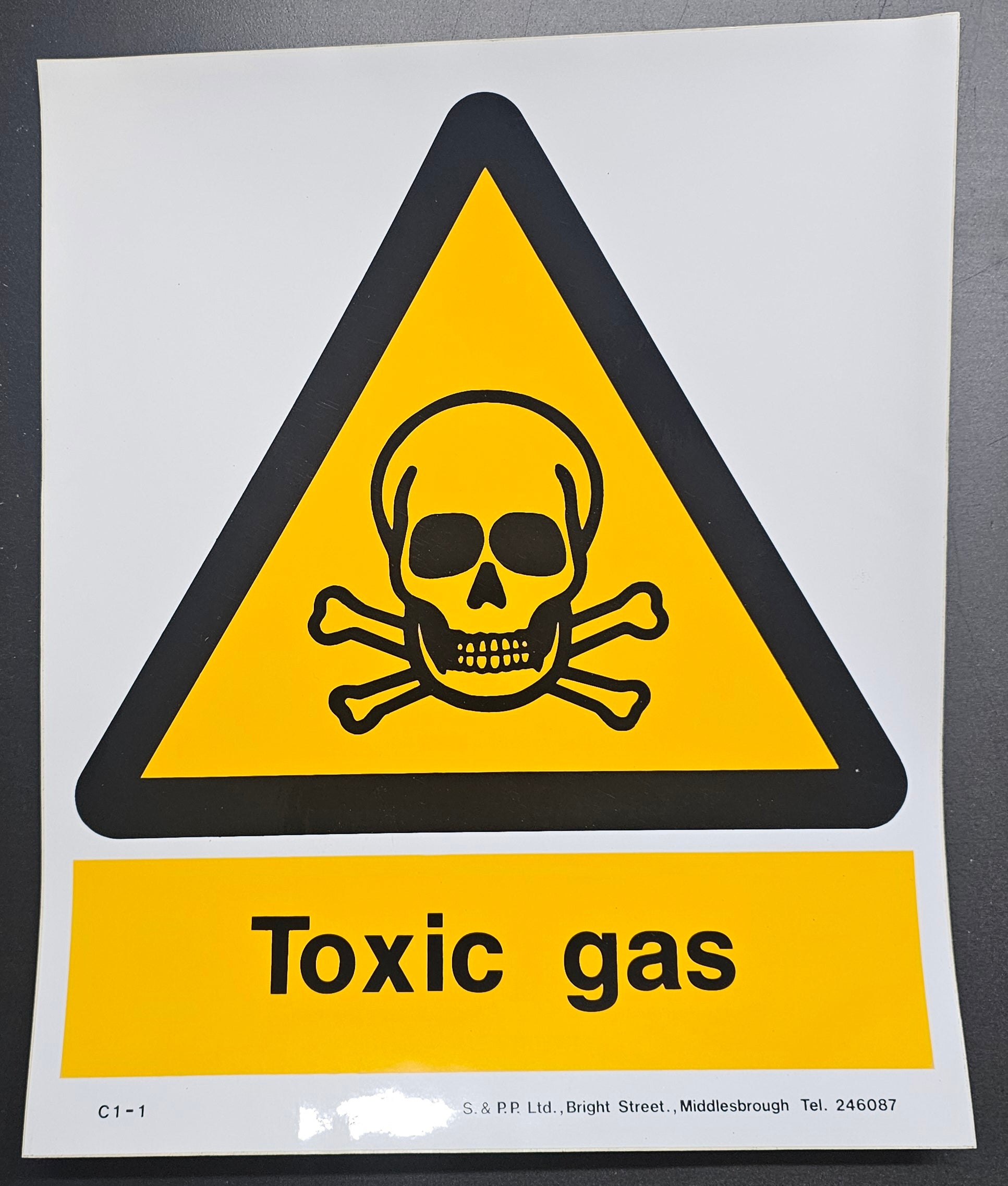 107. TOXIC GAS (STICKER)