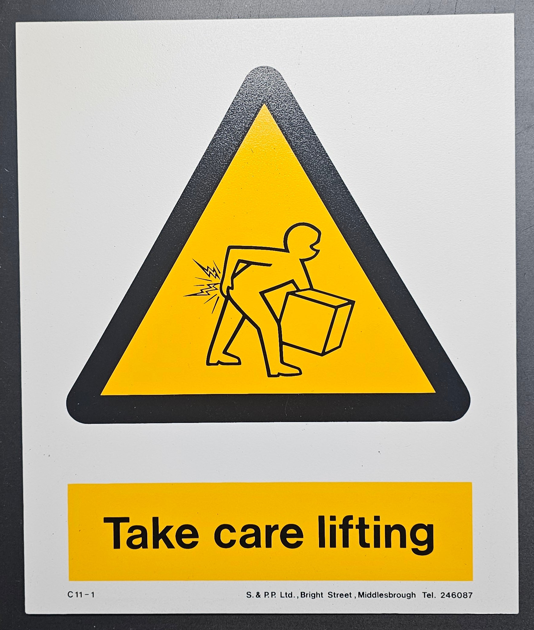 110. TAKE CARE LIFTING (PVC BOARD)