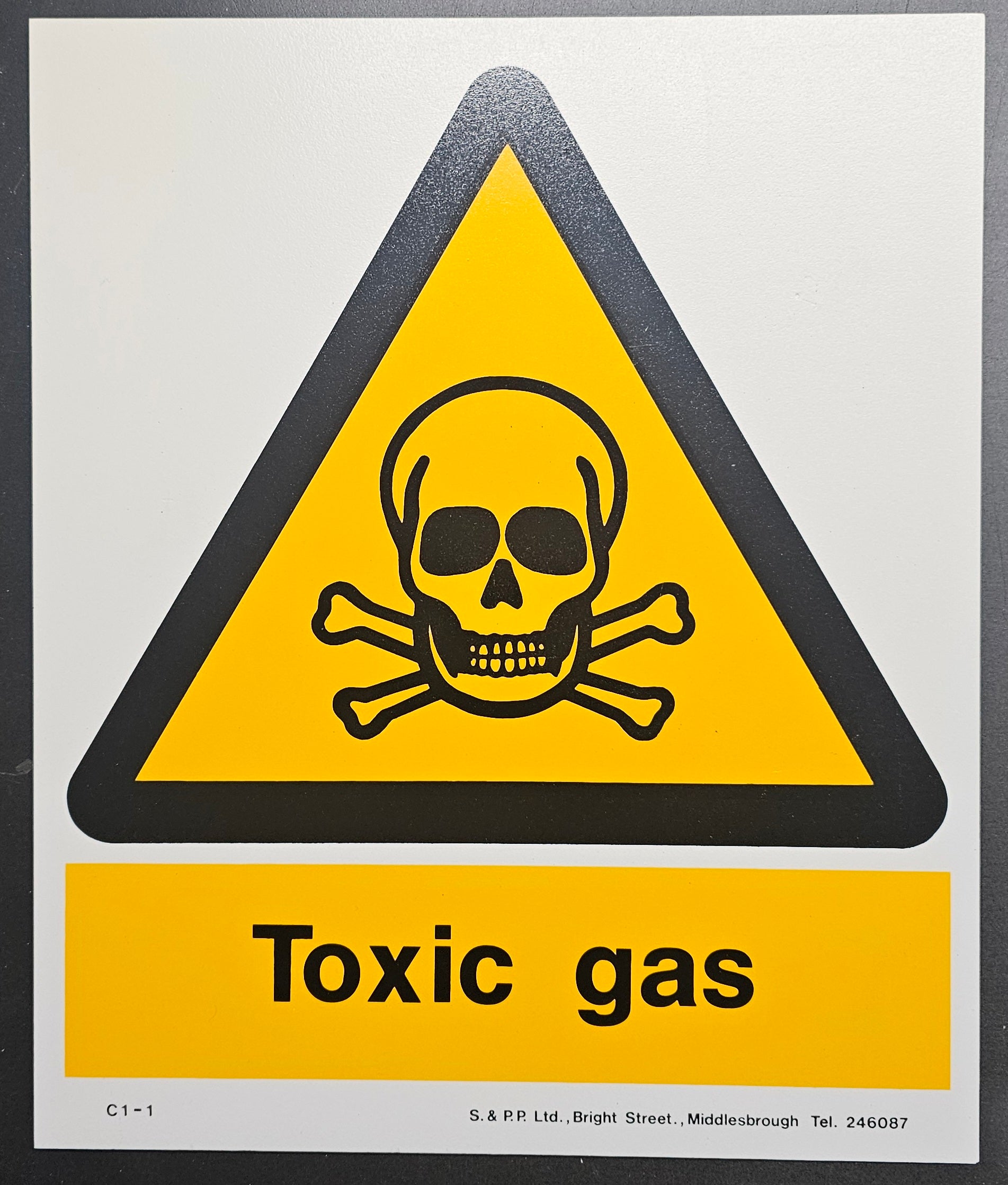 113. TOXIC GAS (PVC BOARD)