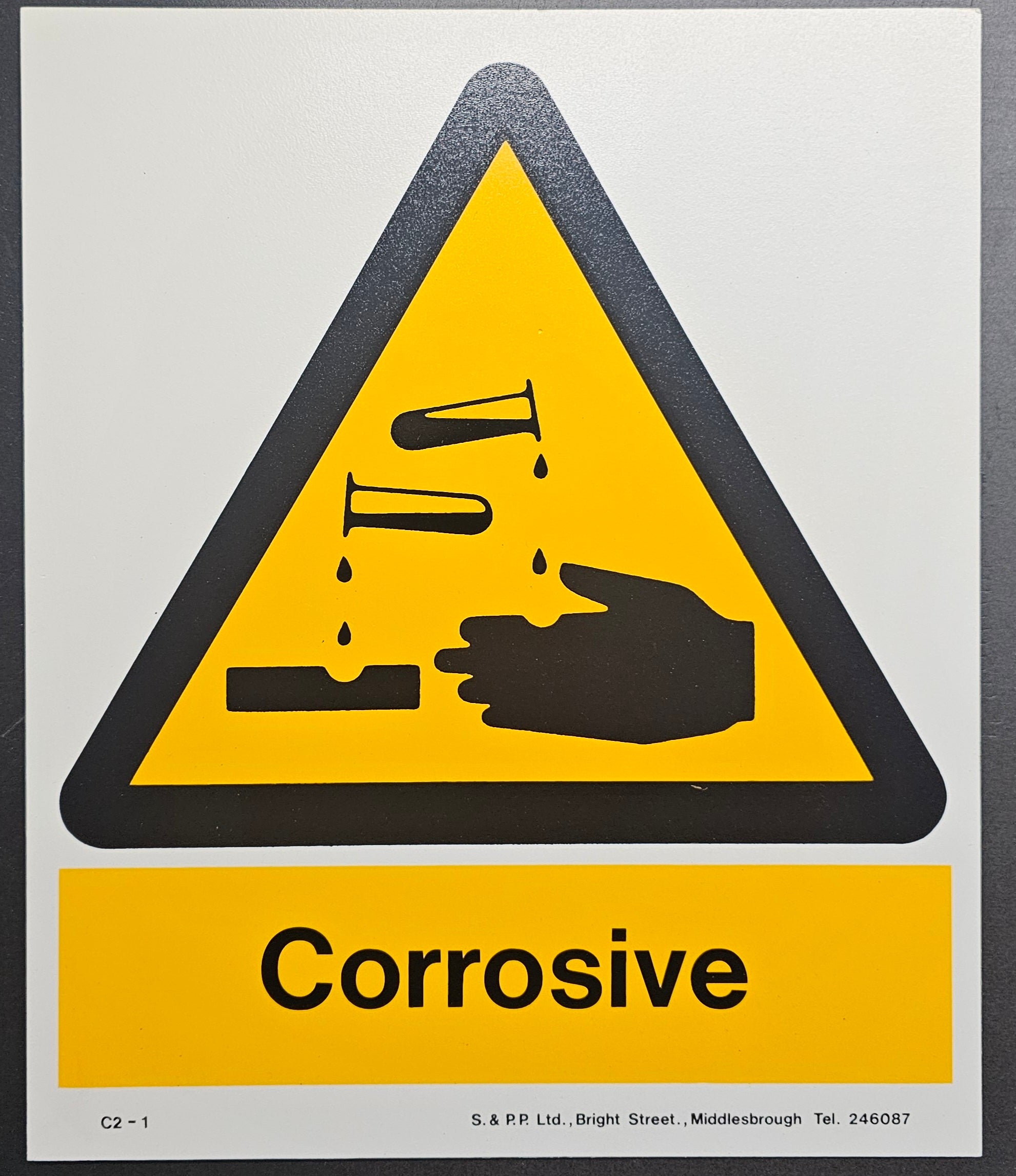 115. CORROSIVE (PVC BOARD)