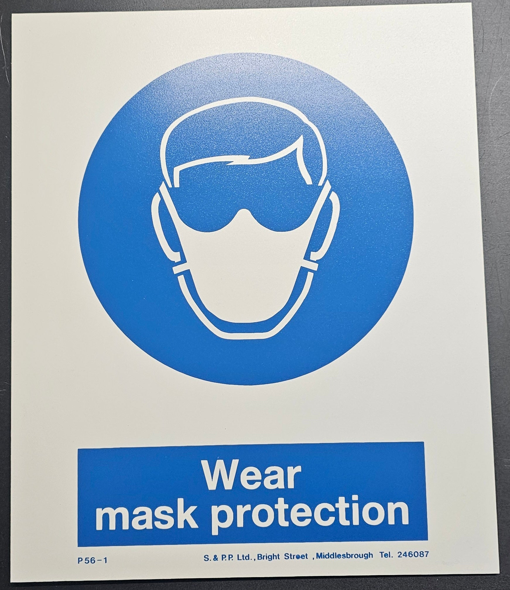 127. WEAR MASK PROTECTION (PVC BOARD)