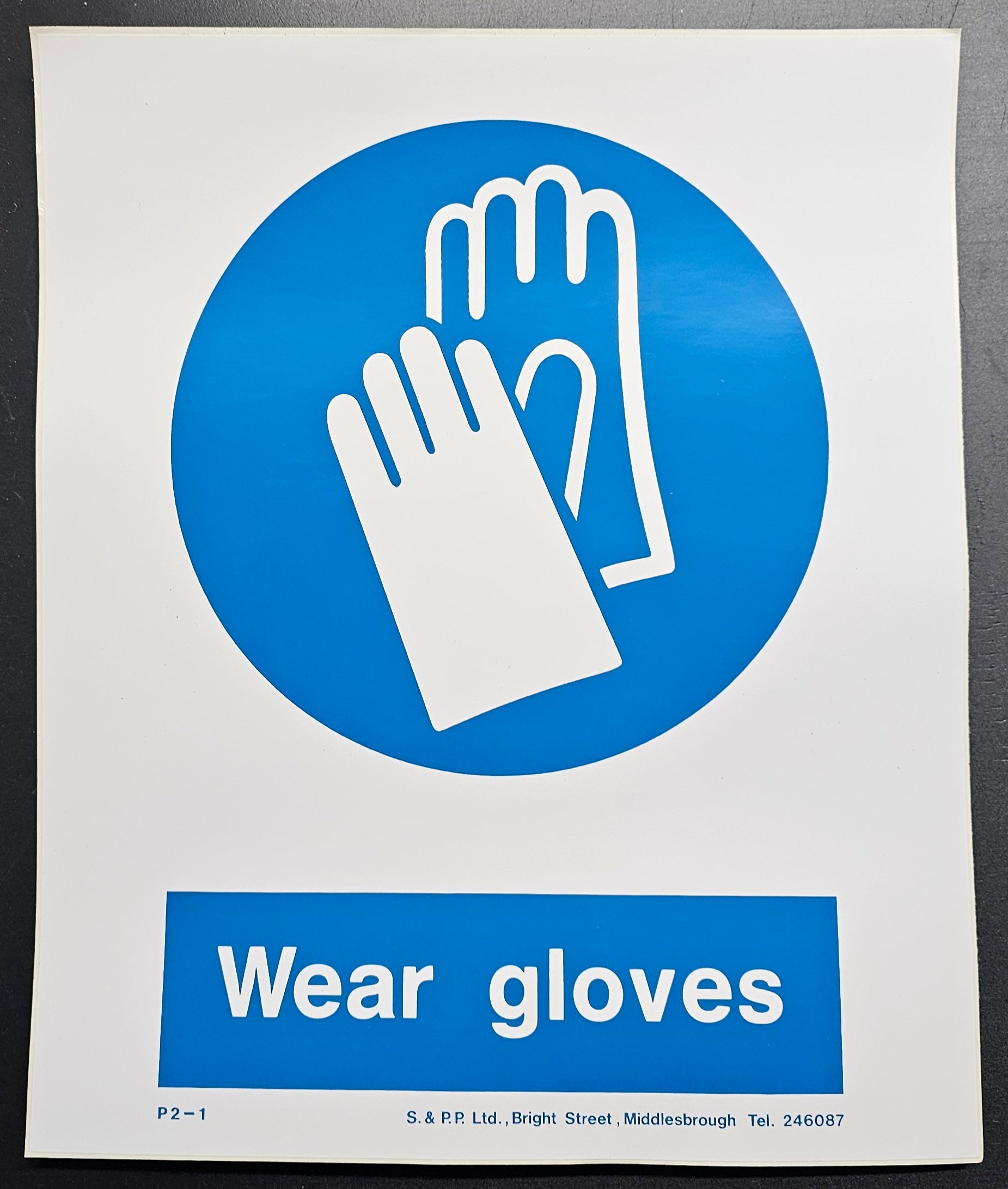 128.WEAR GLOVES (STICKER)