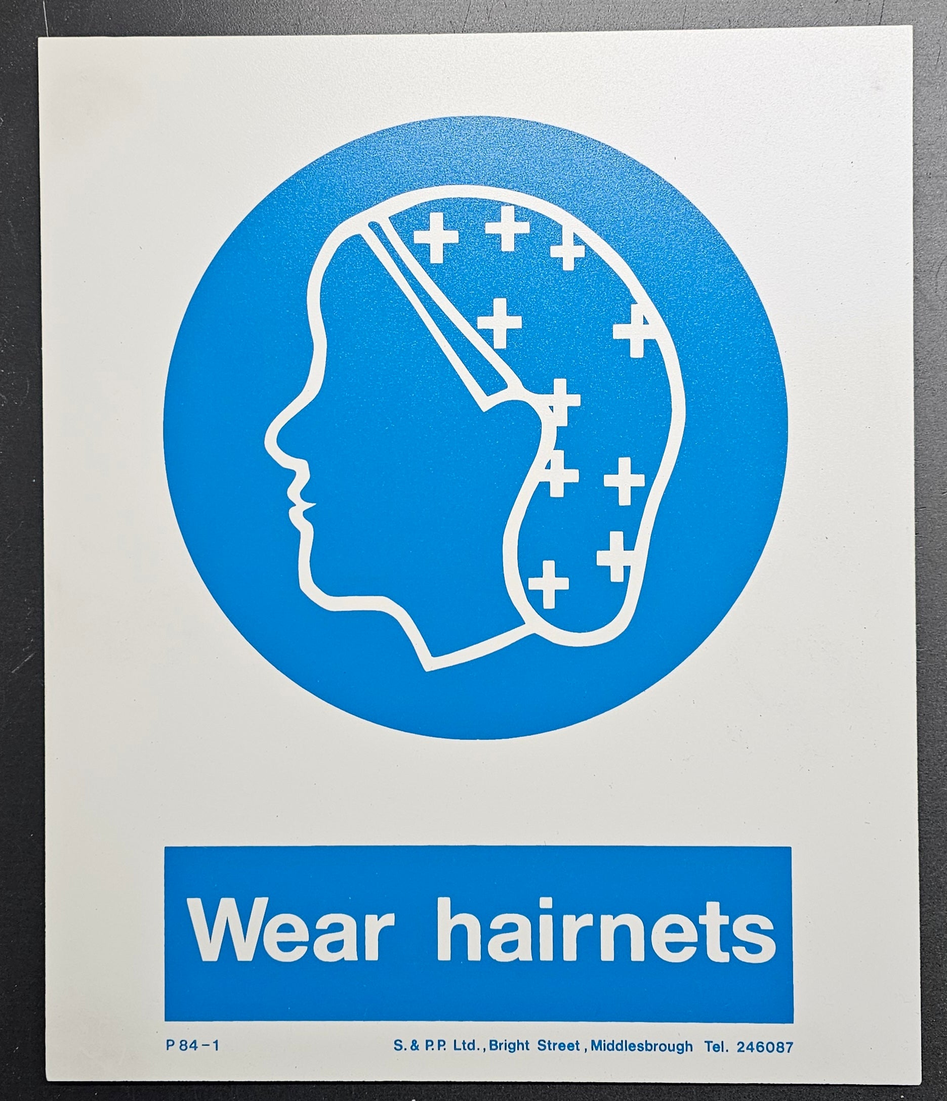 143. WEAR HAIRNETS (PVC BOARD)