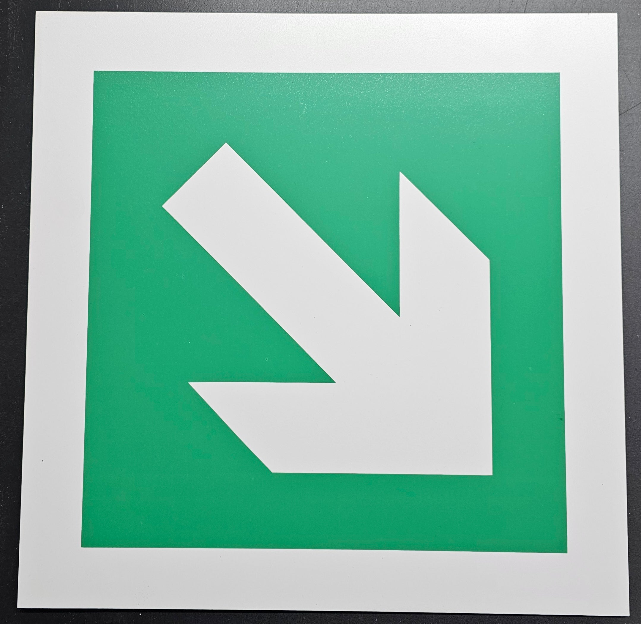 146. WAY ARROW  ( arrow in corner ) (PVC BOARD)