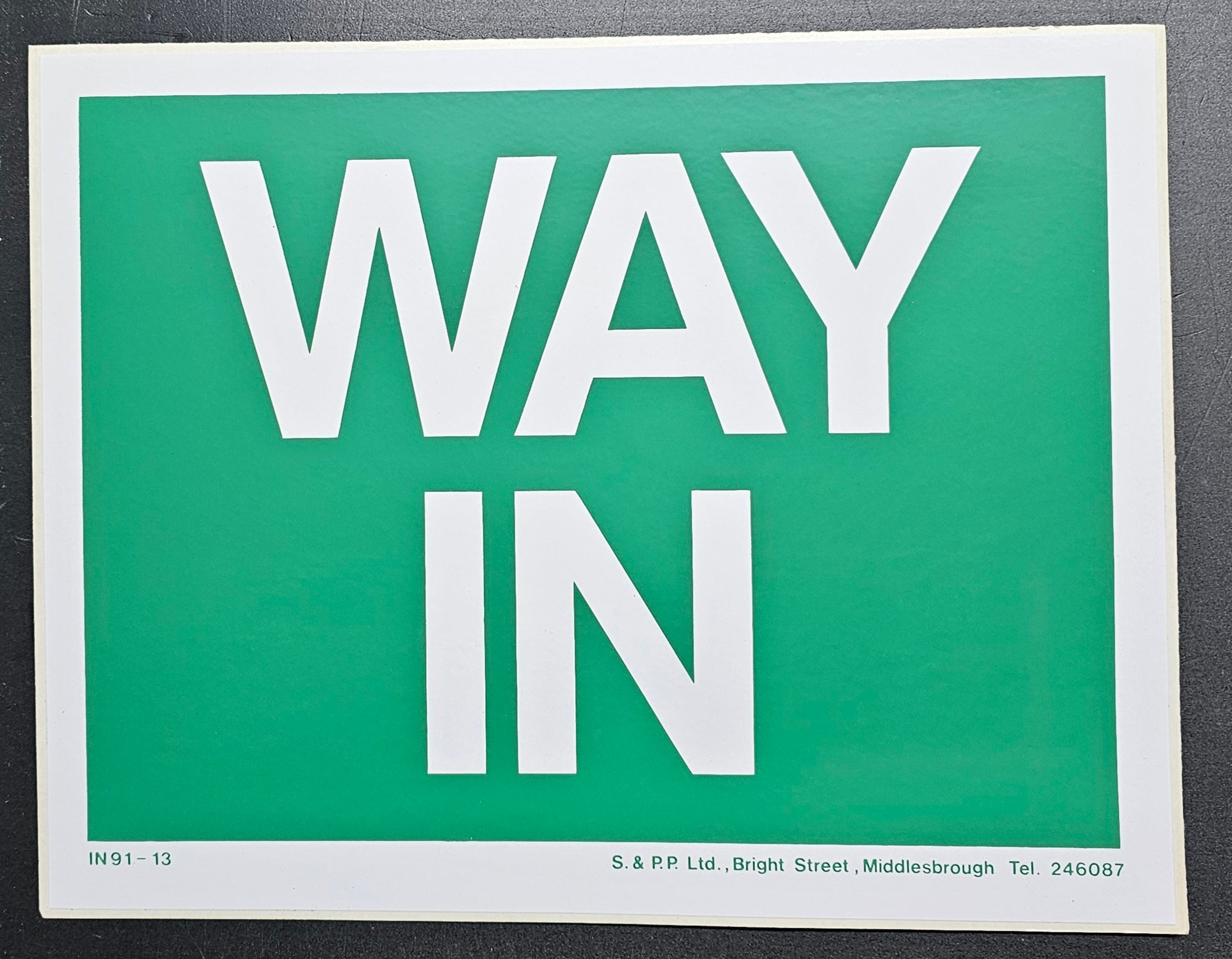 151. WAY IN (STICKER)