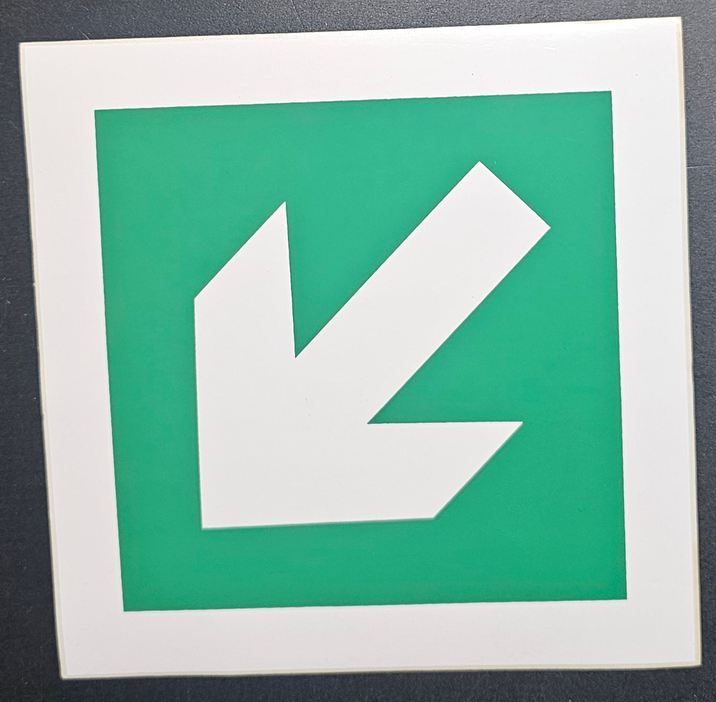 154. WAY ARROW ( corner ) (STICKER)