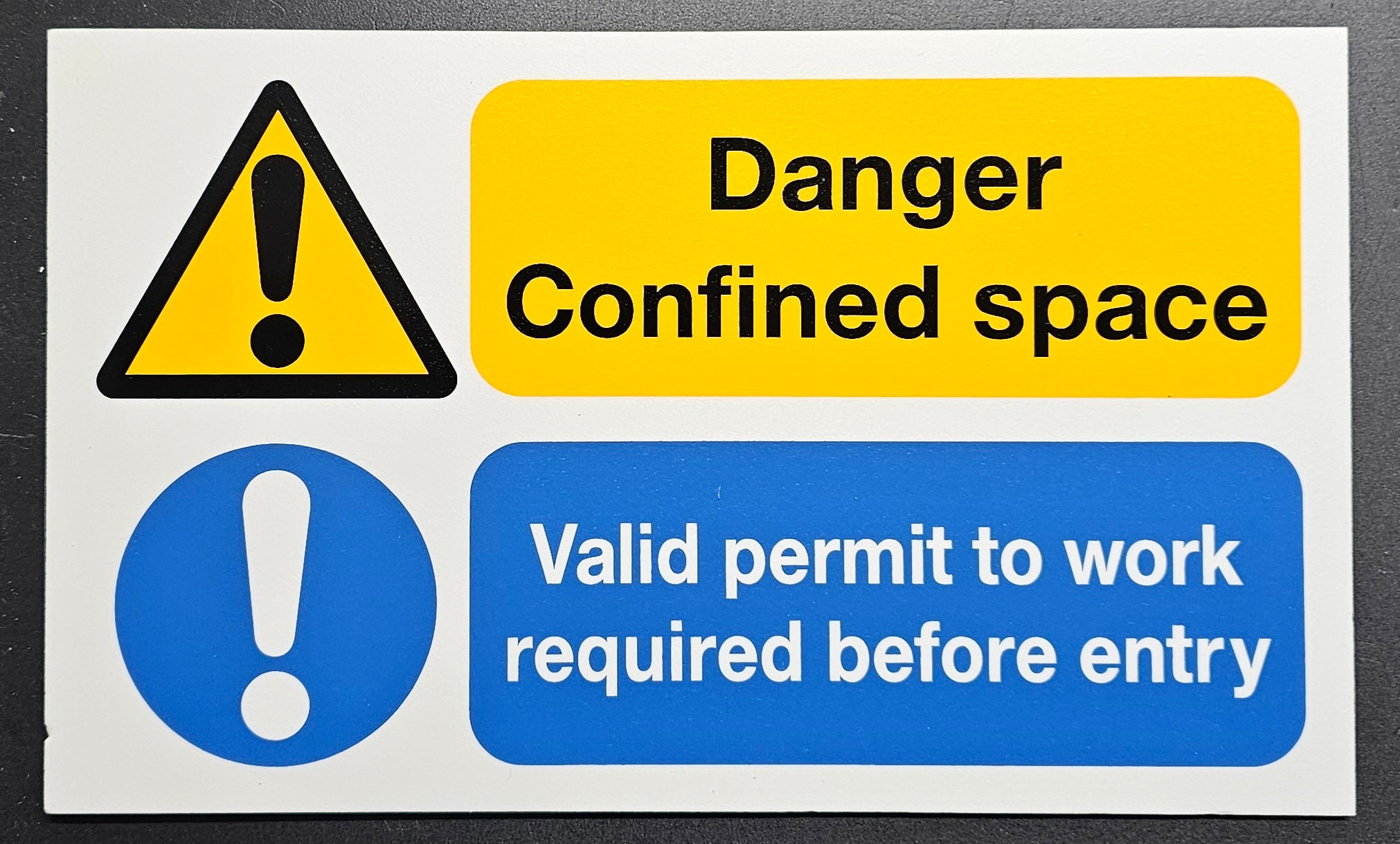 161. DANGER CONFINED SPACE (PVC BOARD)