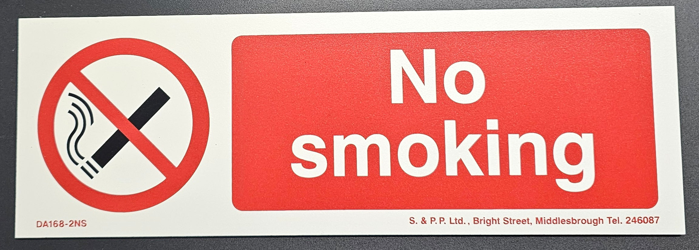 17. NO SMOKING (PVC BOARD)