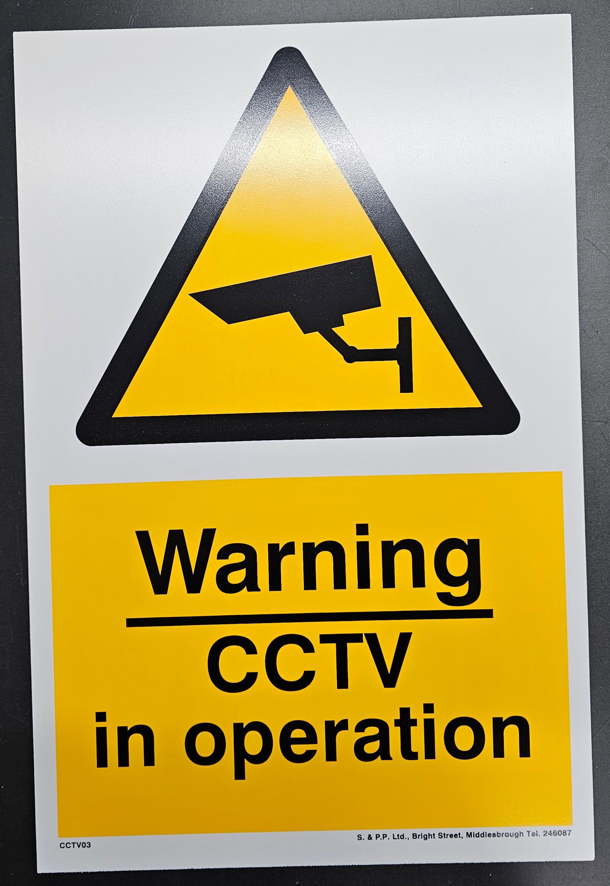 170. WARNING CCTV IN OPPERATION (PVC BOARD)