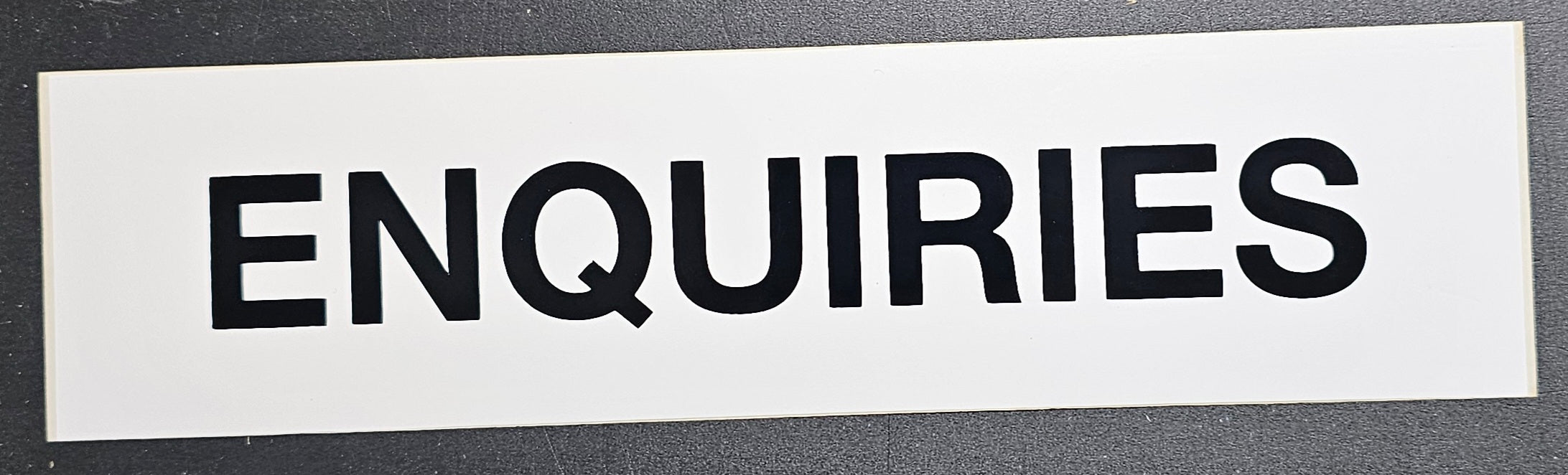205. ENQUIRIES (STICKER)