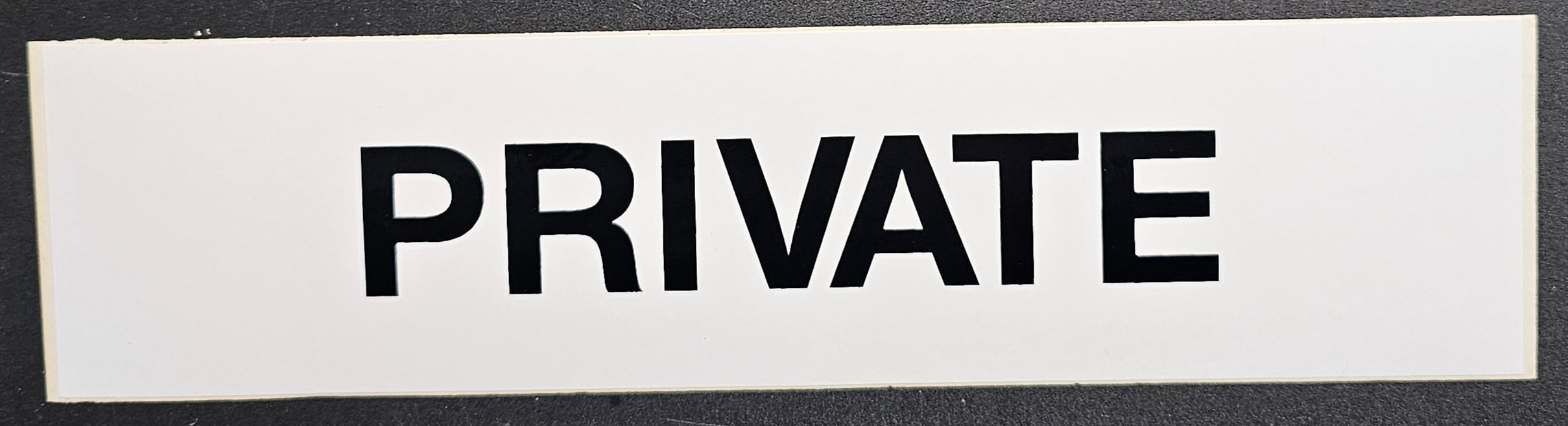 208.  PRIVATE (STICKER)