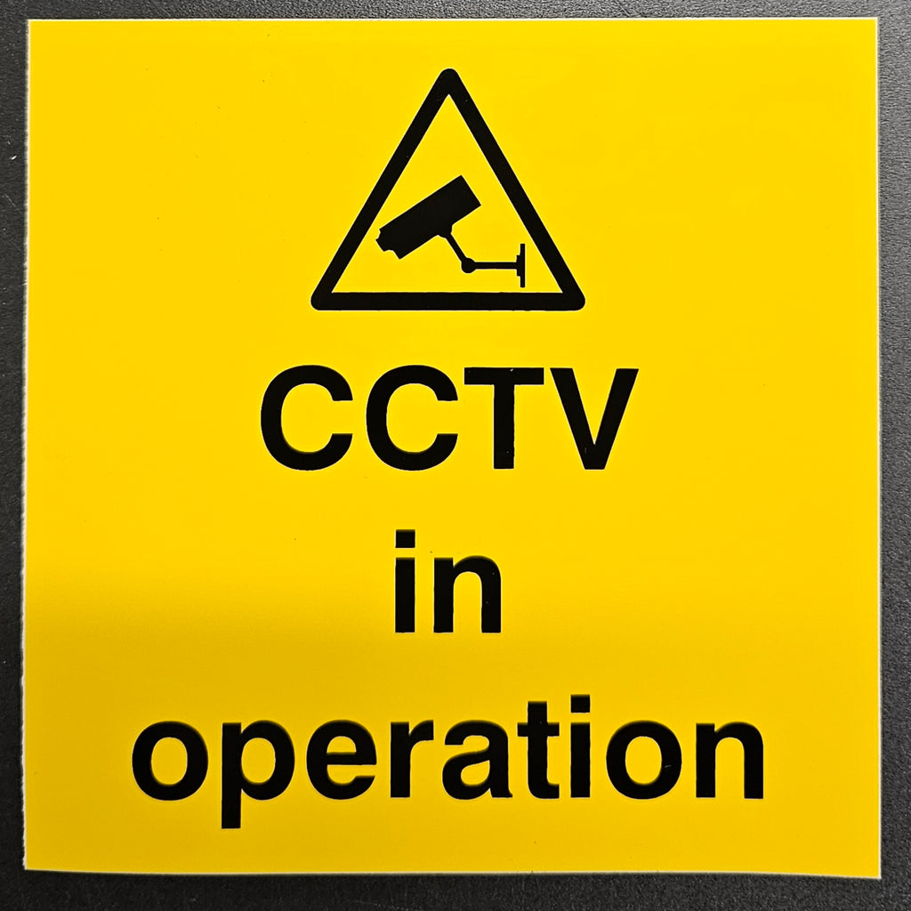 224. CCTV IN OPPERATION ( window sticker )