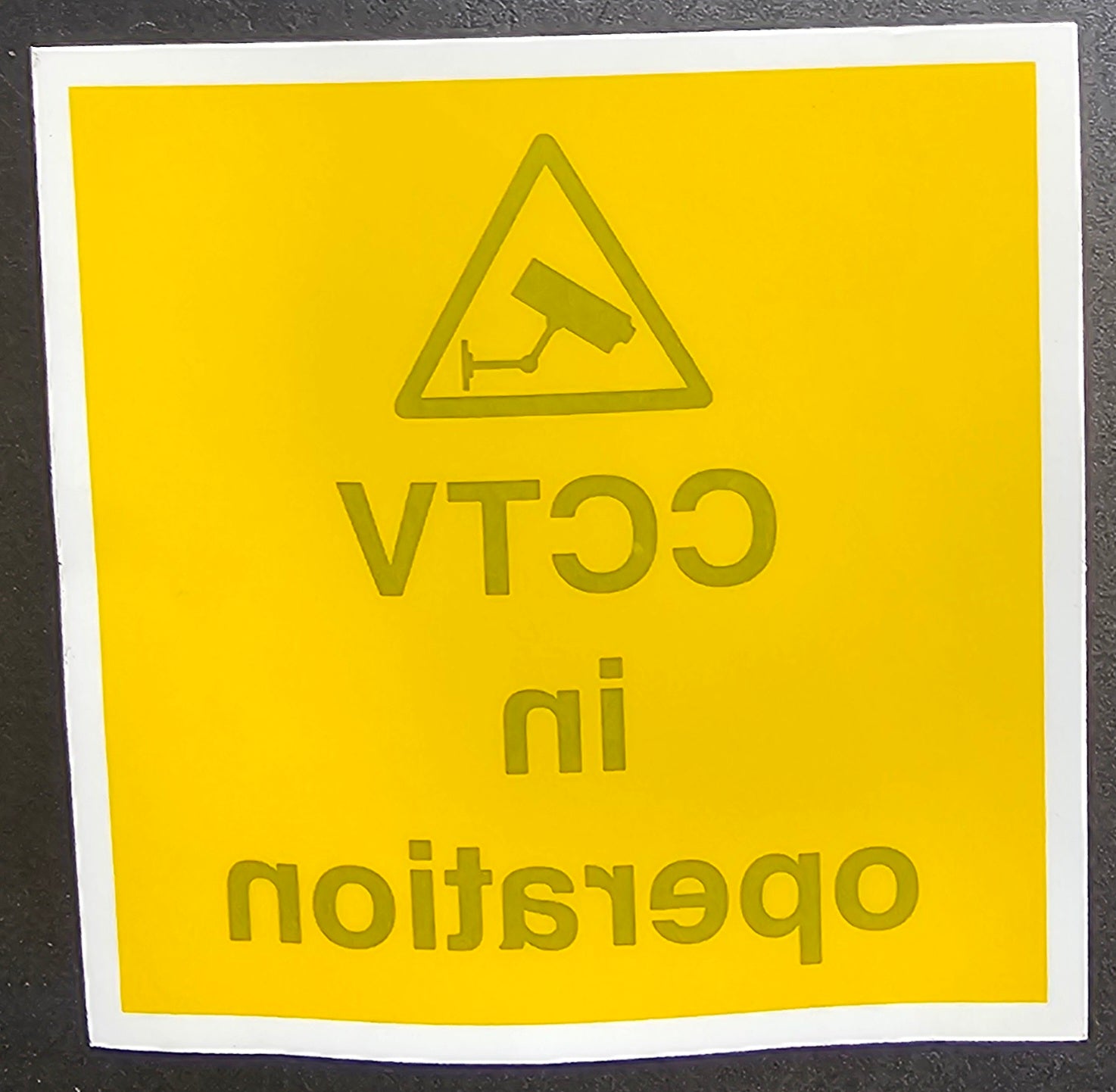 224. CCTV IN OPPERATION ( window sticker )