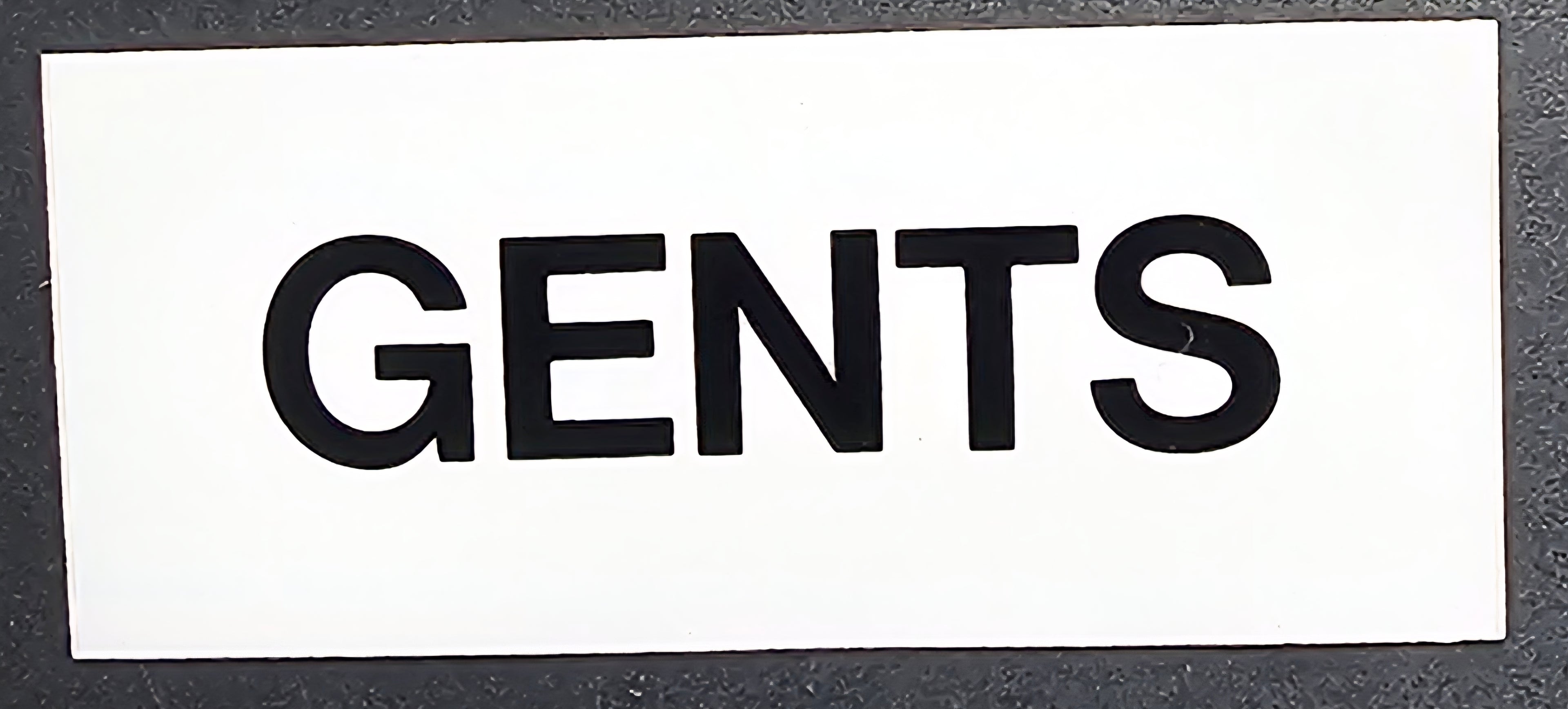 237. GENTS (STICKER)