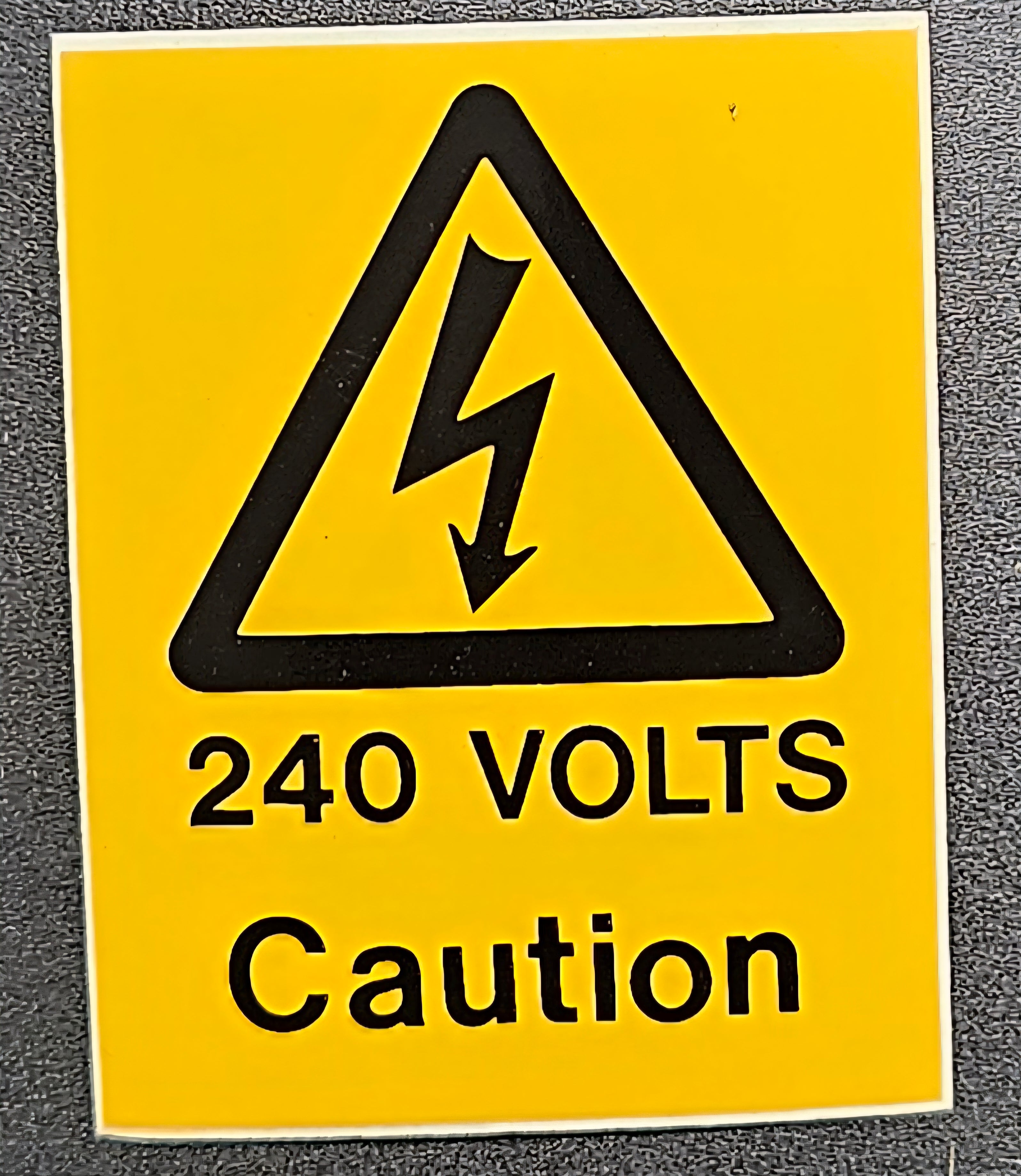 239. 240 volts caution (STICKER)