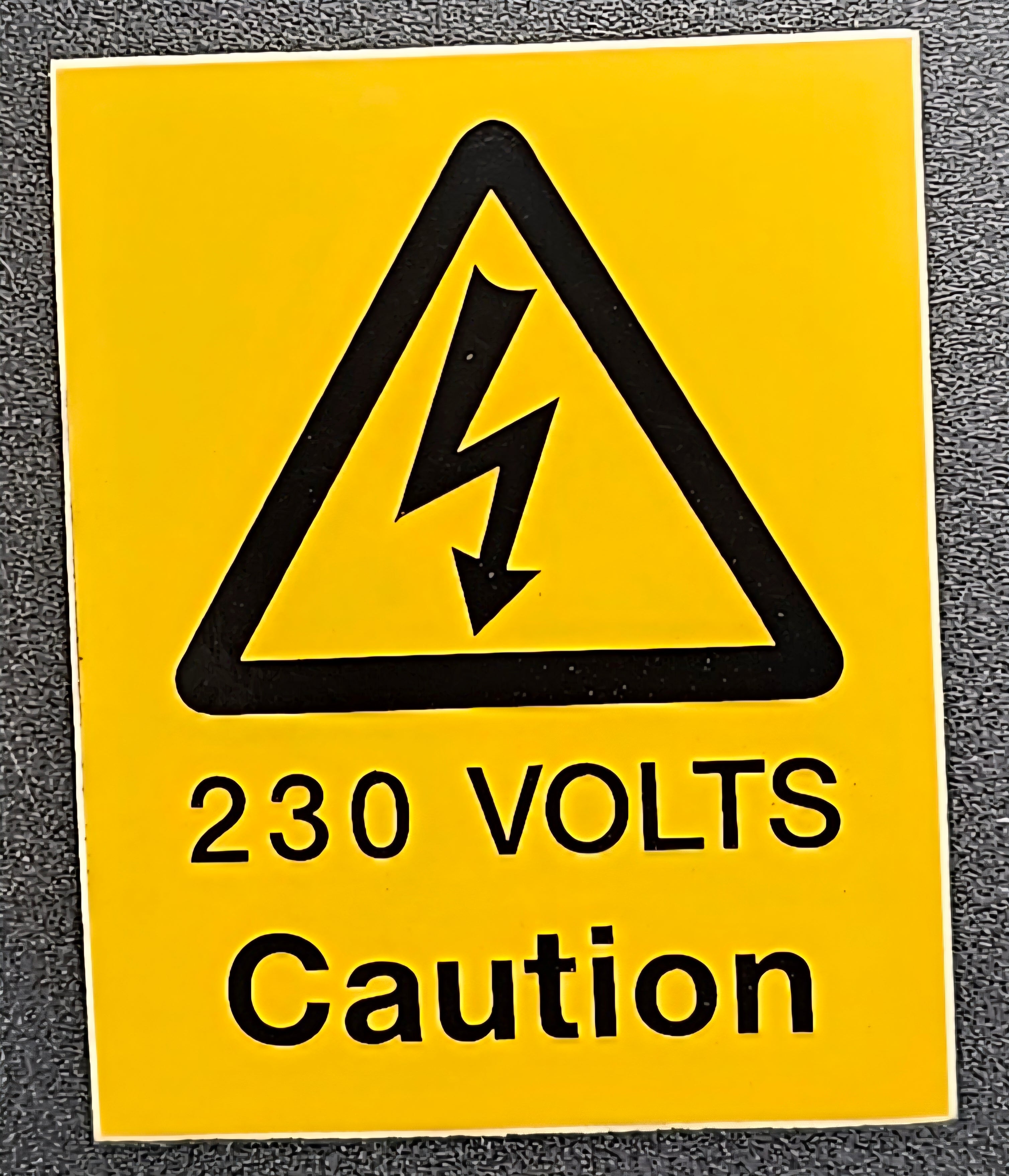 241. 230 VOLTS CAUTION (STICKER)