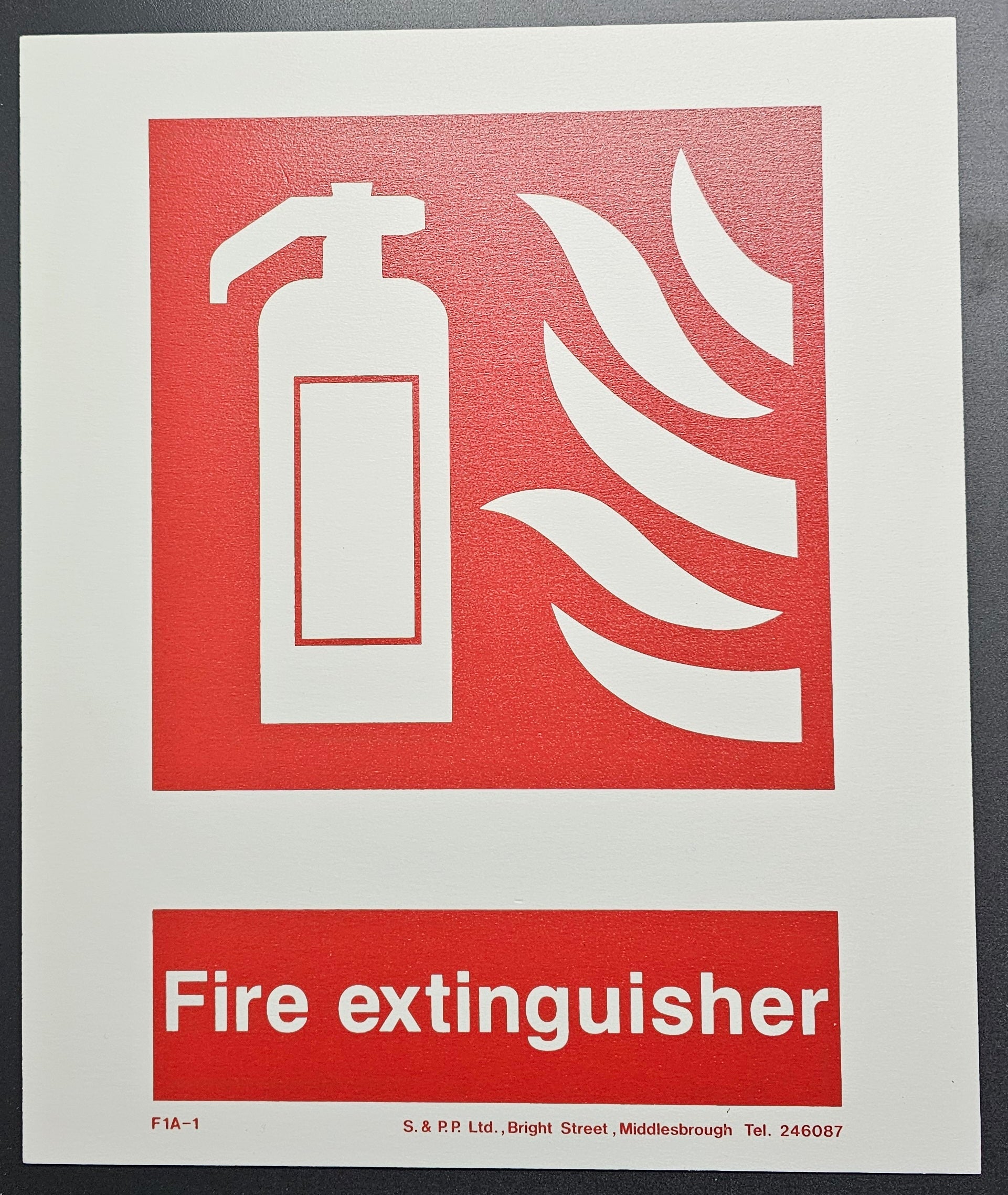 27. FIRE EXTINGUISHER (PVC BOARD)