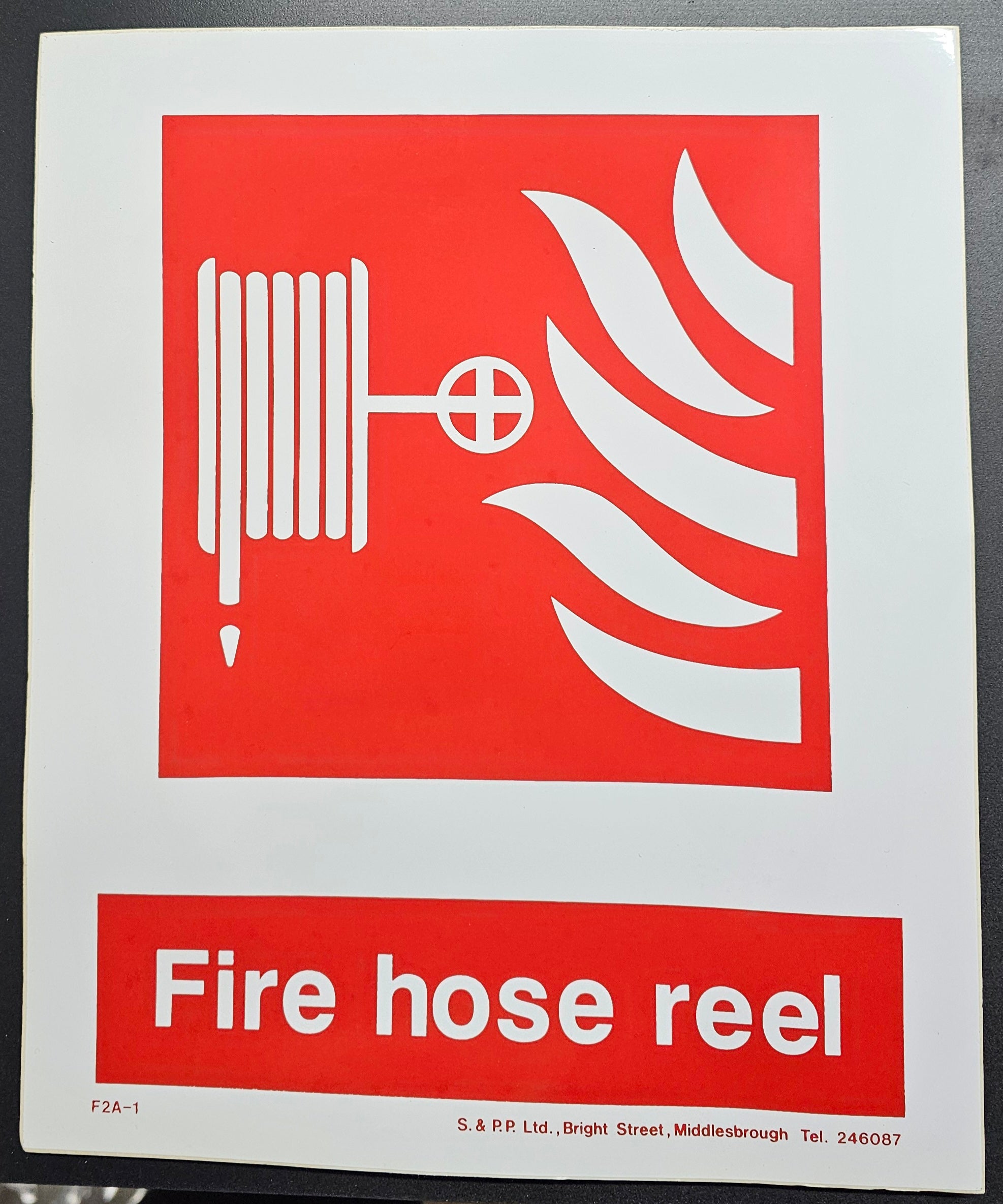 28. FIRE HOSE REEL (STICKER)