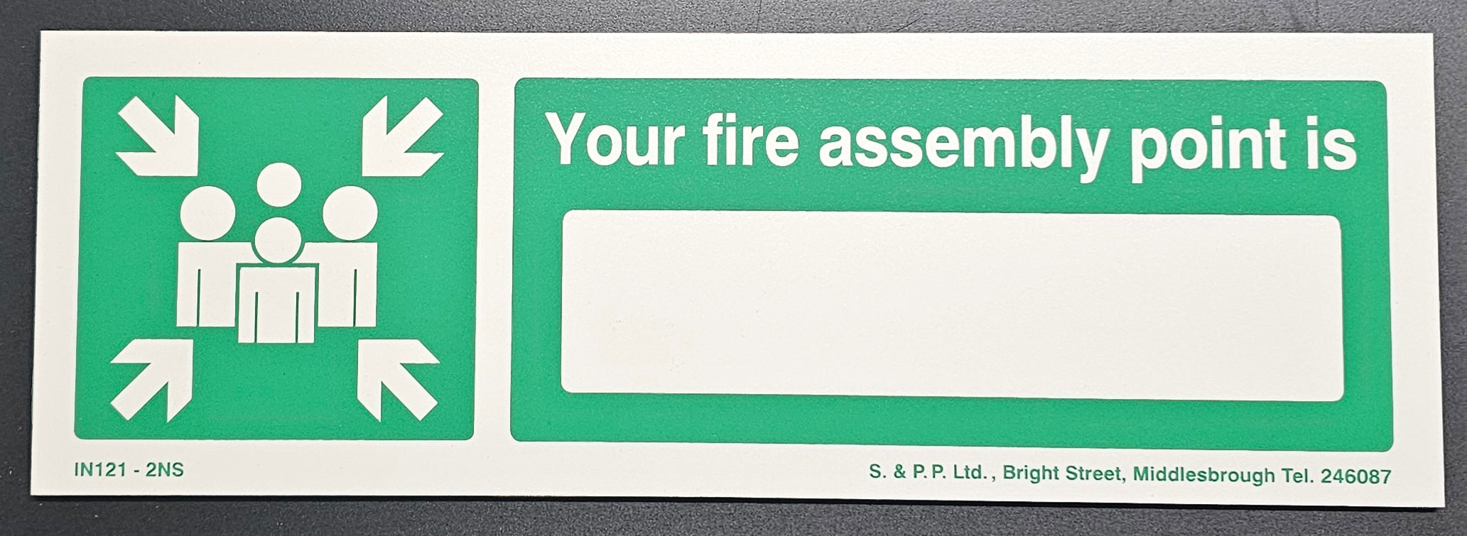 34. FIRE ASSEMBLY POINT (ACRYLIC)