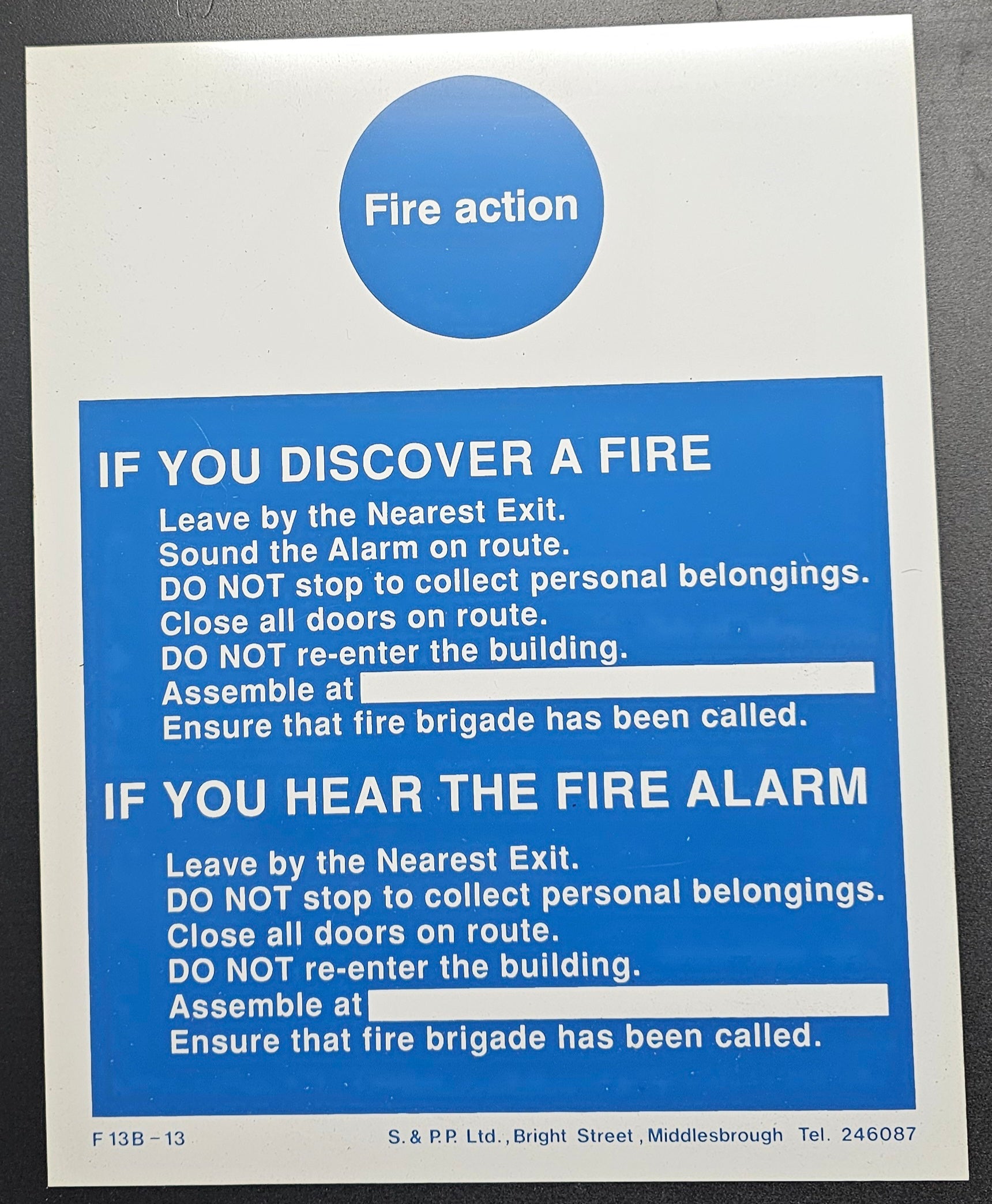 42. FIRE ACTION (ACRYLIC)