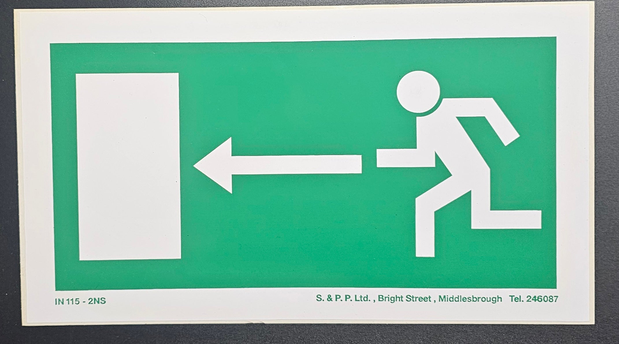 52. EXIT DOOR LEFT (STICKER)