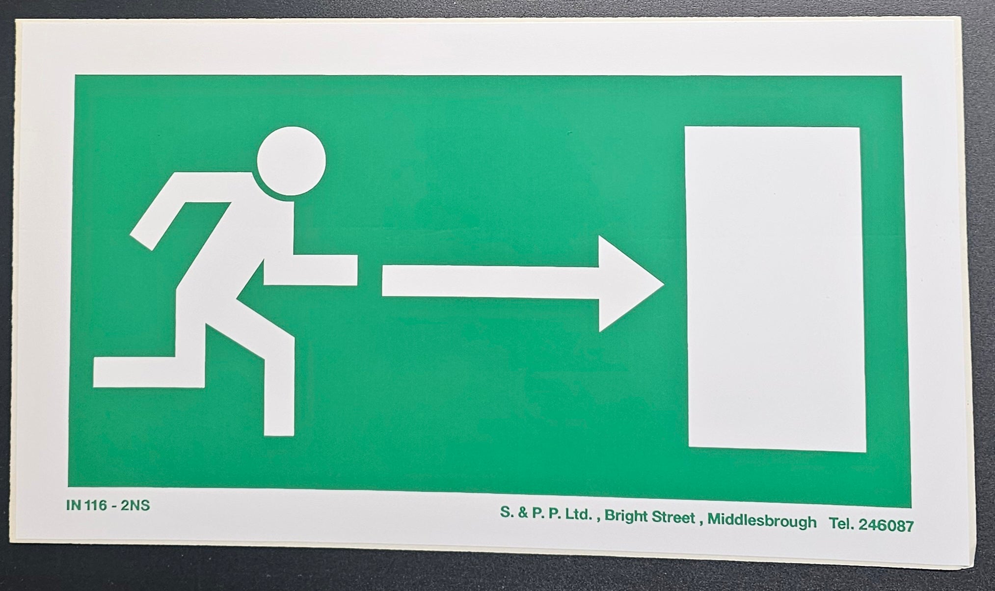 53.  EXIT DOOR RIGHT (STICKER)