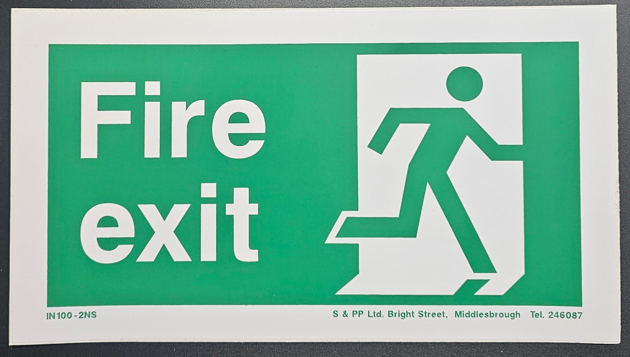 54. FIRE EXIT (right) (STICKER)