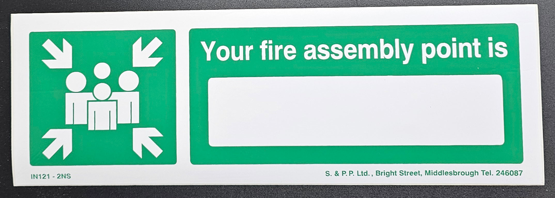 74. FIRE ASSEMBLY POINT (STICKER)