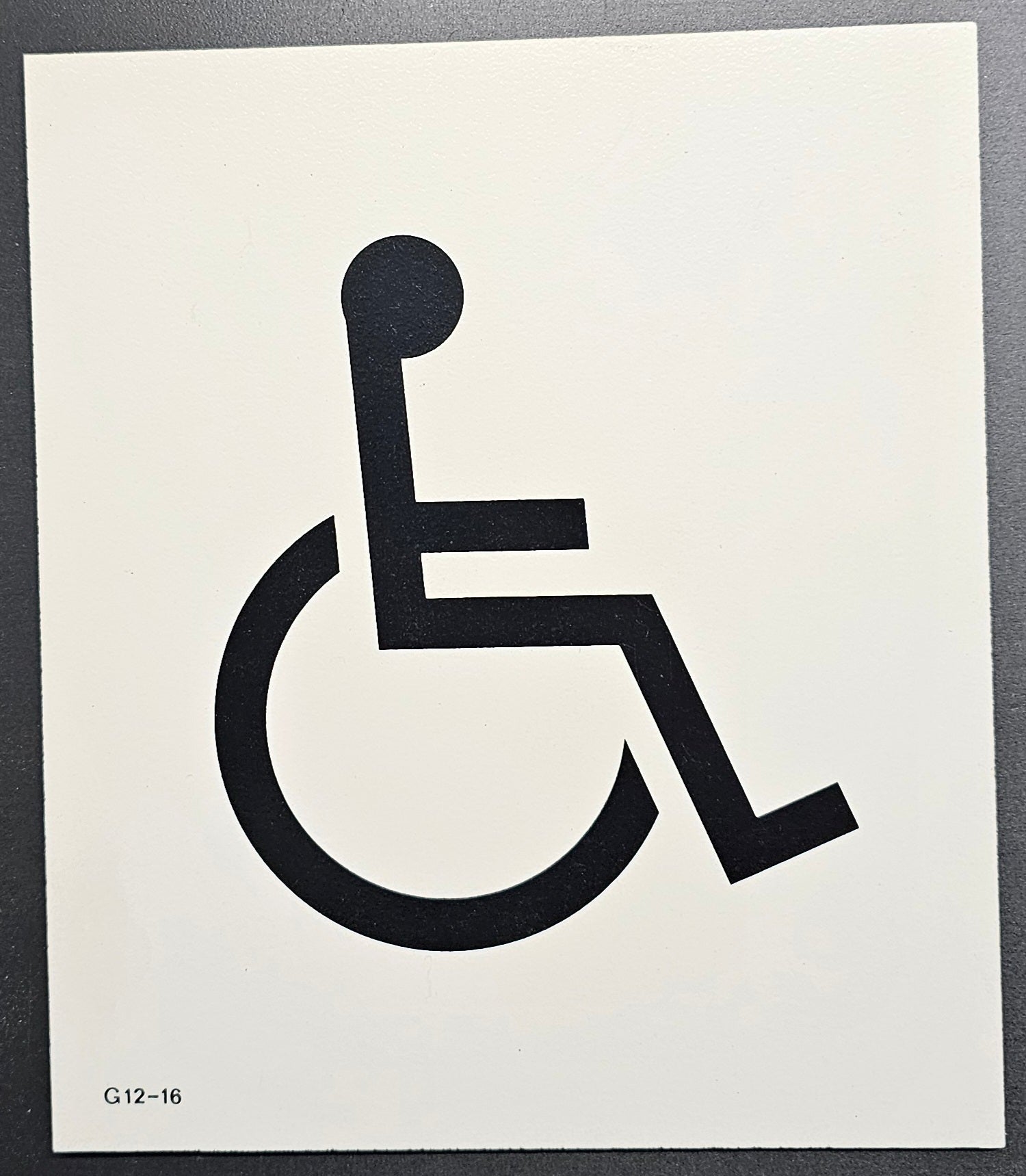 77. DISABLED SIGN (ACRYLIC)