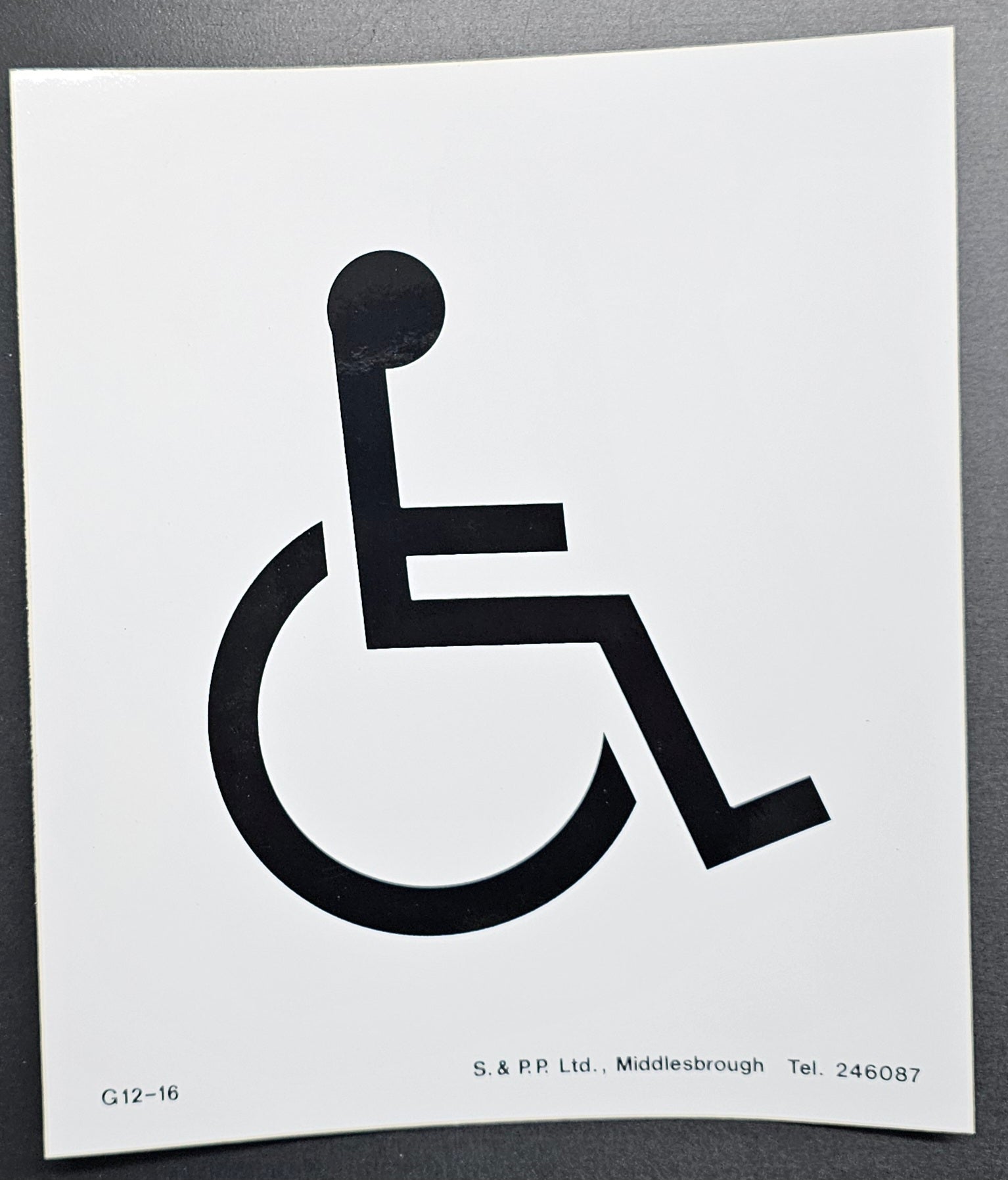 78. DISABLED SIGN  (STICKER)